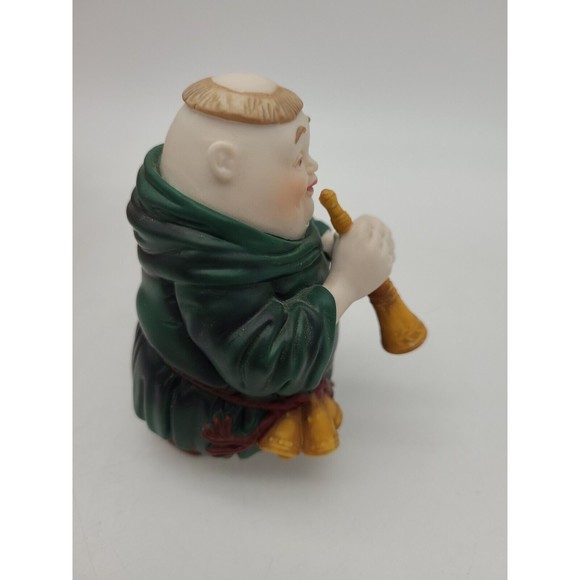 Dept 56 Merry Makers Horatio the Horn Blower Figure Monk Friar Christmas - Picture 5 of 11